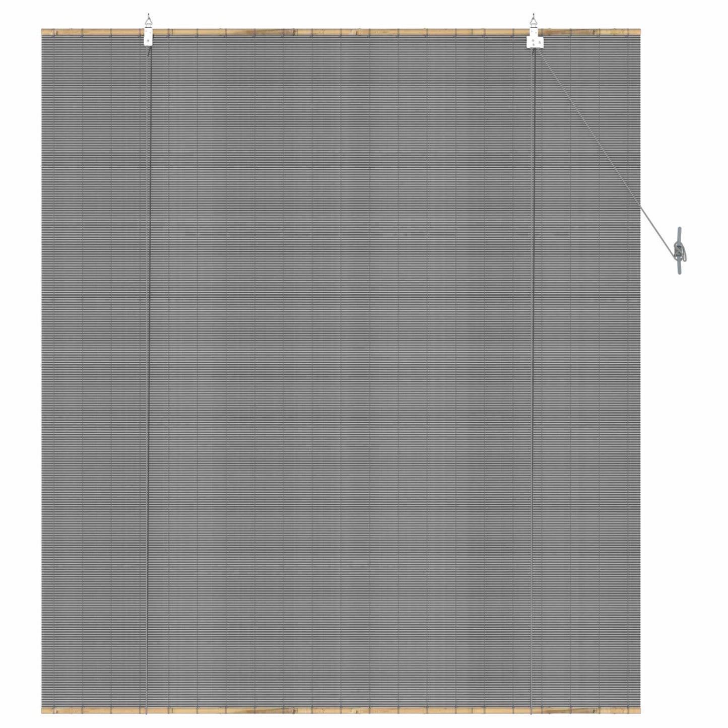 vidaXL Roller Blind Grey 160 x 160 cm Bamboo 3