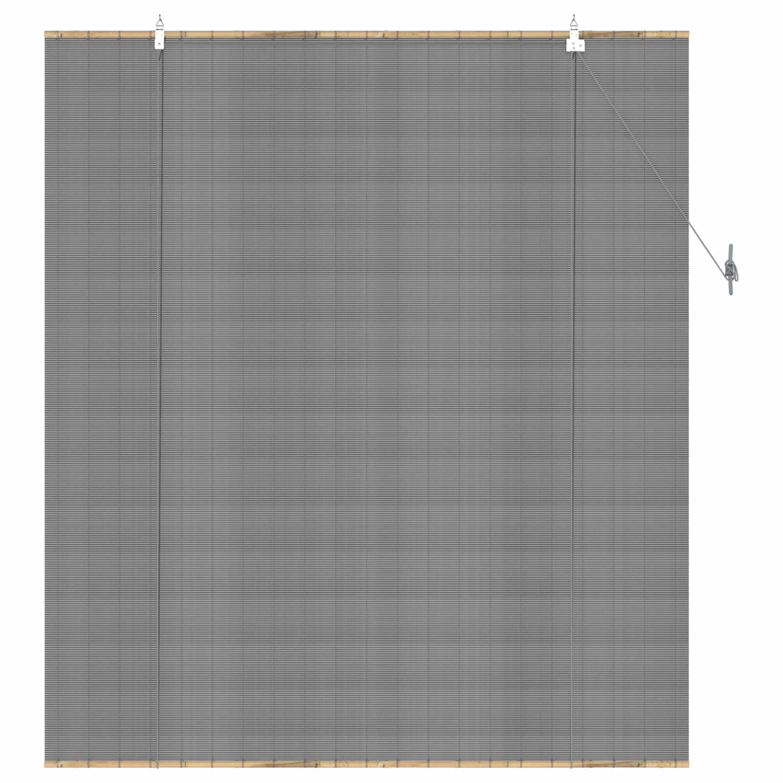 vidaXL Roller Blind Grey 160 x 160 cm Bamboo 3