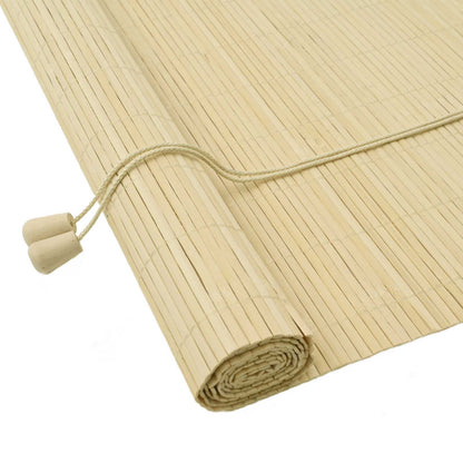 vidaXL Roller Blind Natural 130 x 220 cm Bamboo 2