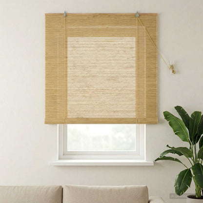 vidaXL Roller Blind Natural 130 x 160 cm Bamboo 1