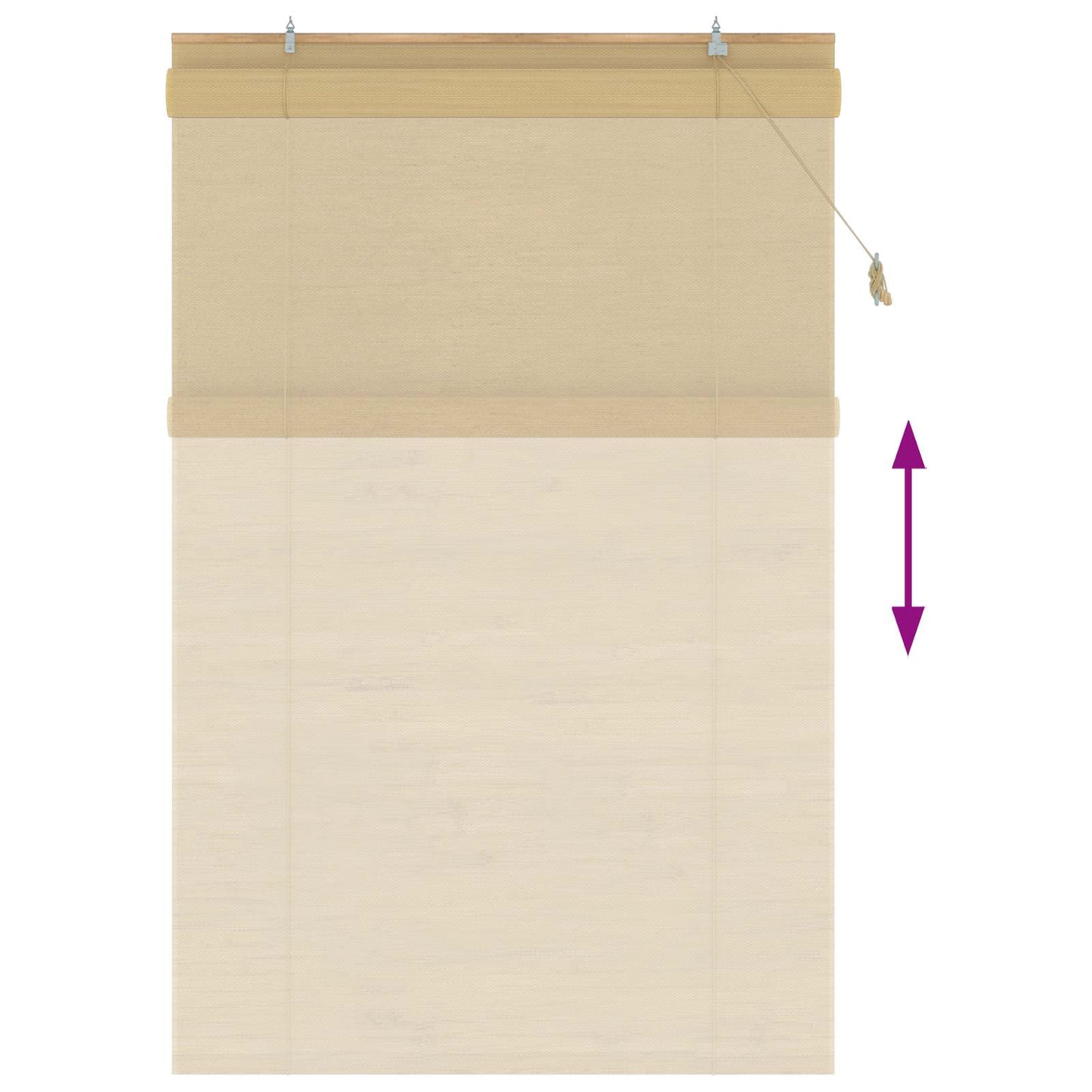vidaXL Roller Blind Natural 150 x 220 cm Bamboo 6