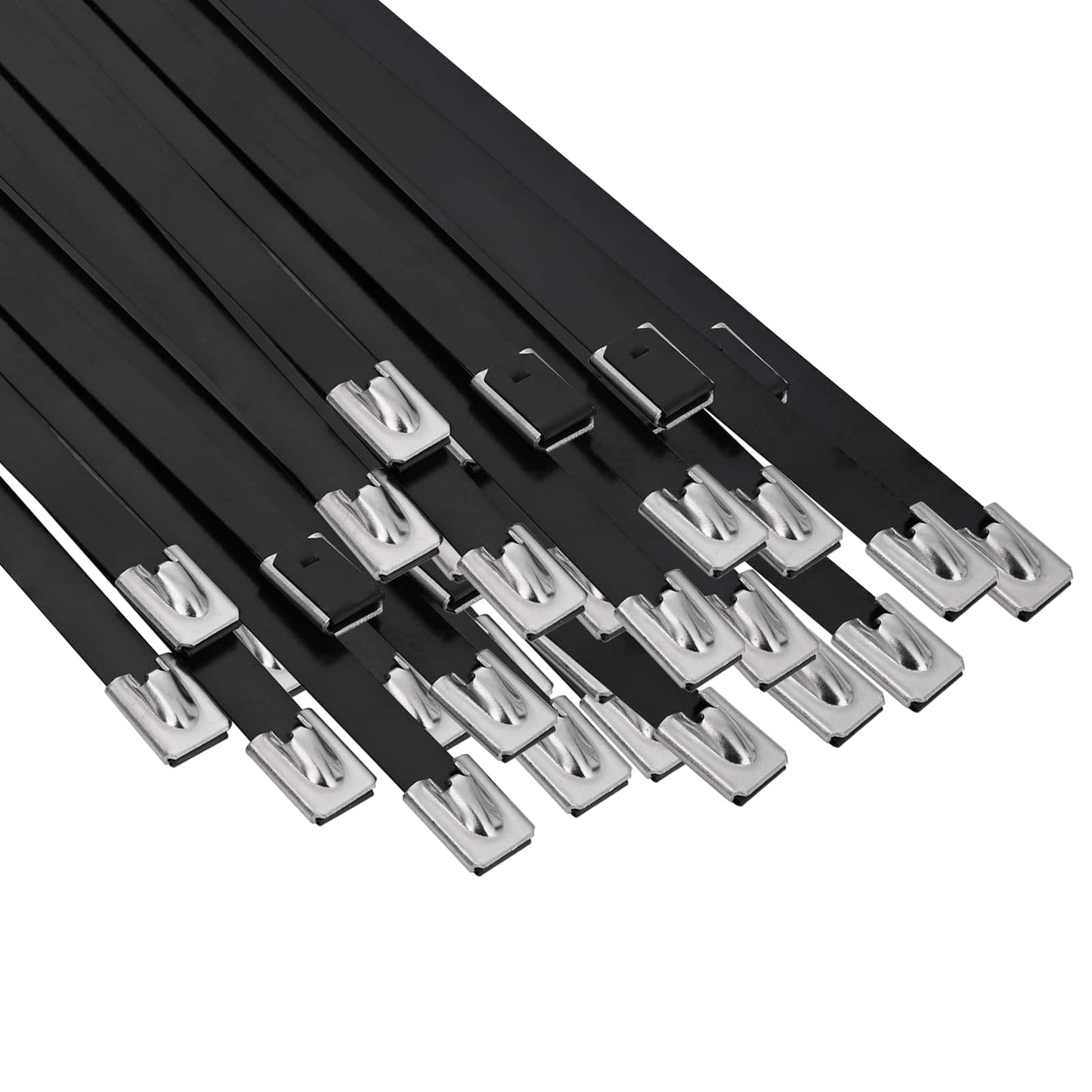 vidaXL Cable Tie 250 pcs 7.9 x 300 mm Black 2