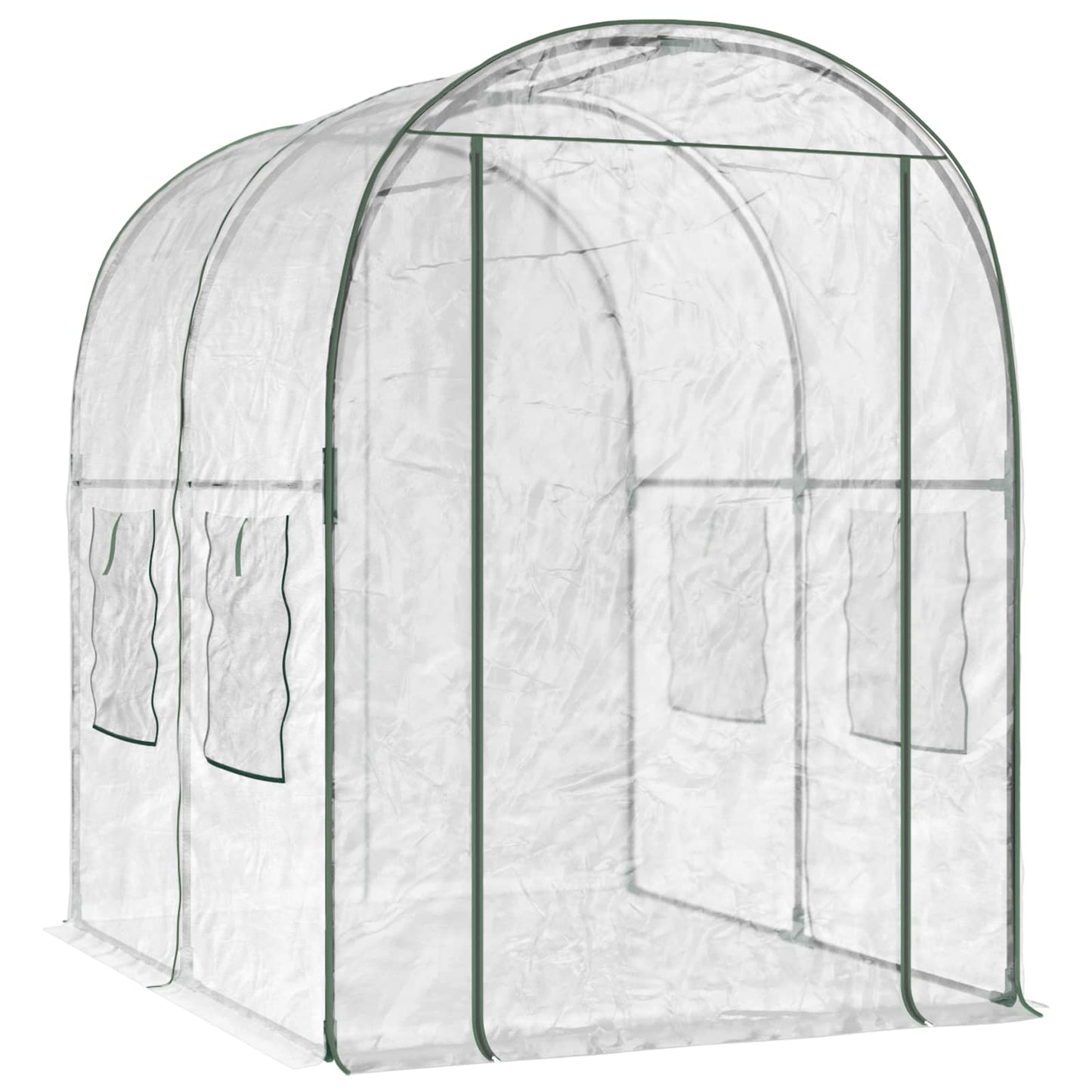vidaXL Greenhouse with Frame 160 x 200 x 192.5 cm PVC Transparent 2