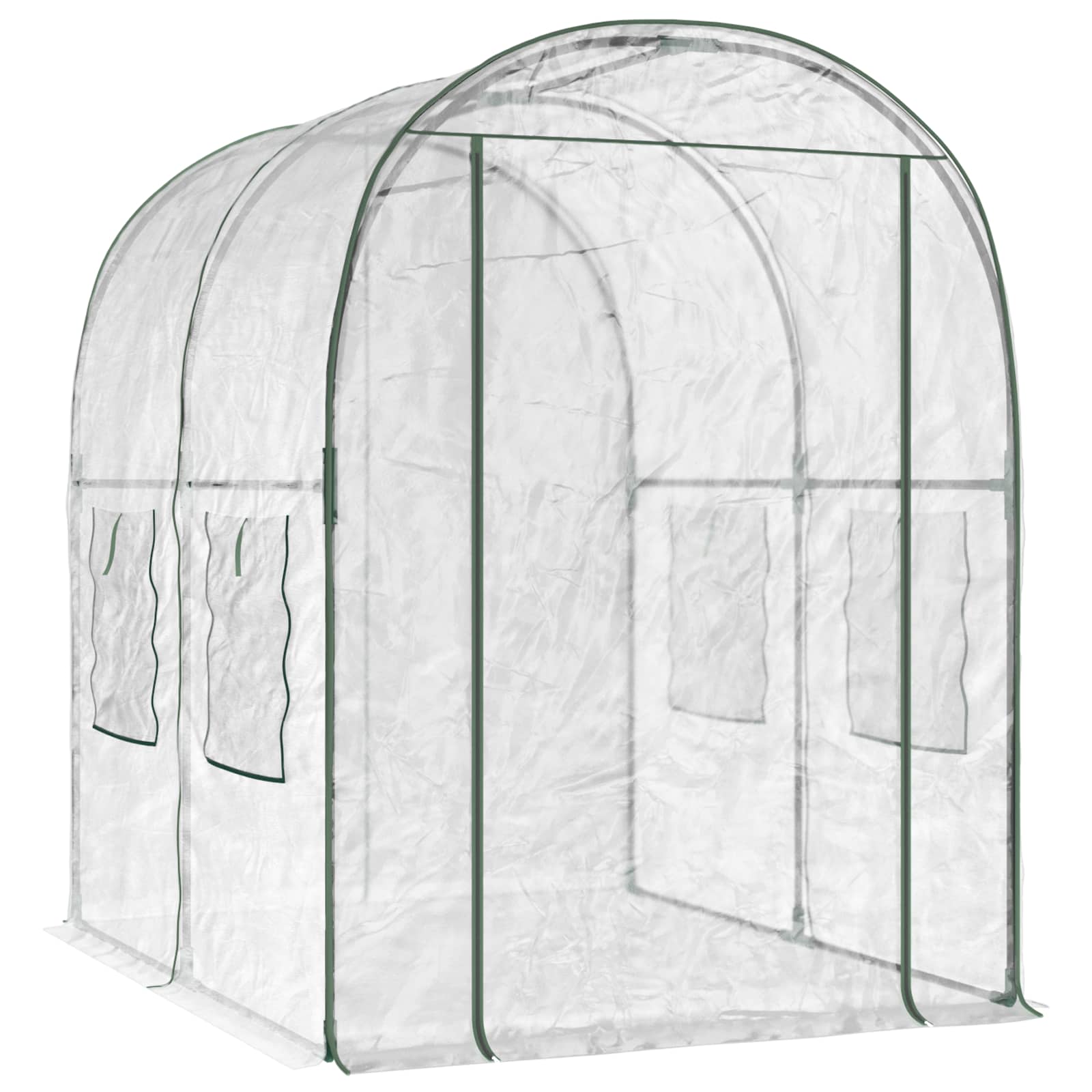 vidaXL Greenhouse with Frame 160 x 200 x 192.5 cm PVC Transparent 2