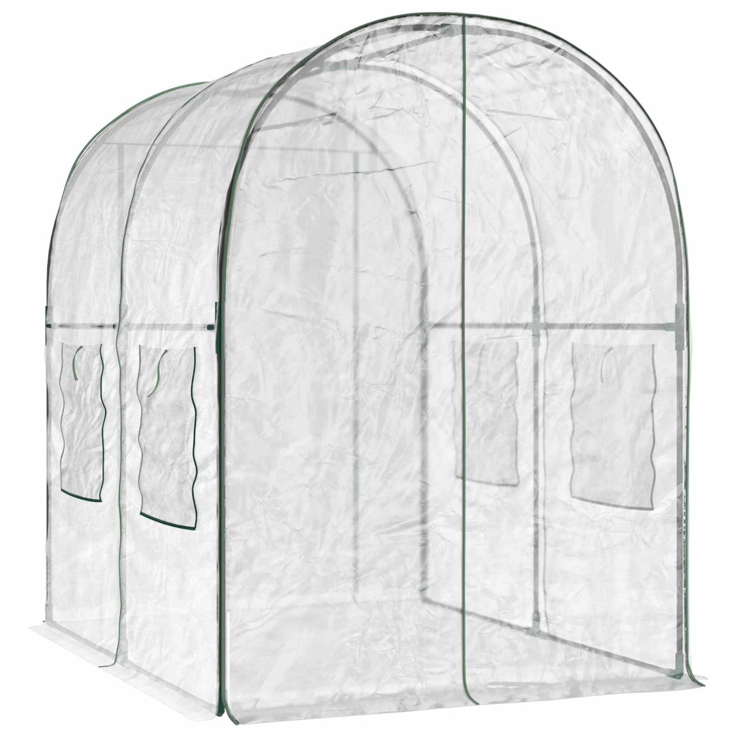 vidaXL Greenhouse with Frame 160 x 200 x 192.5 cm PVC Transparent 5