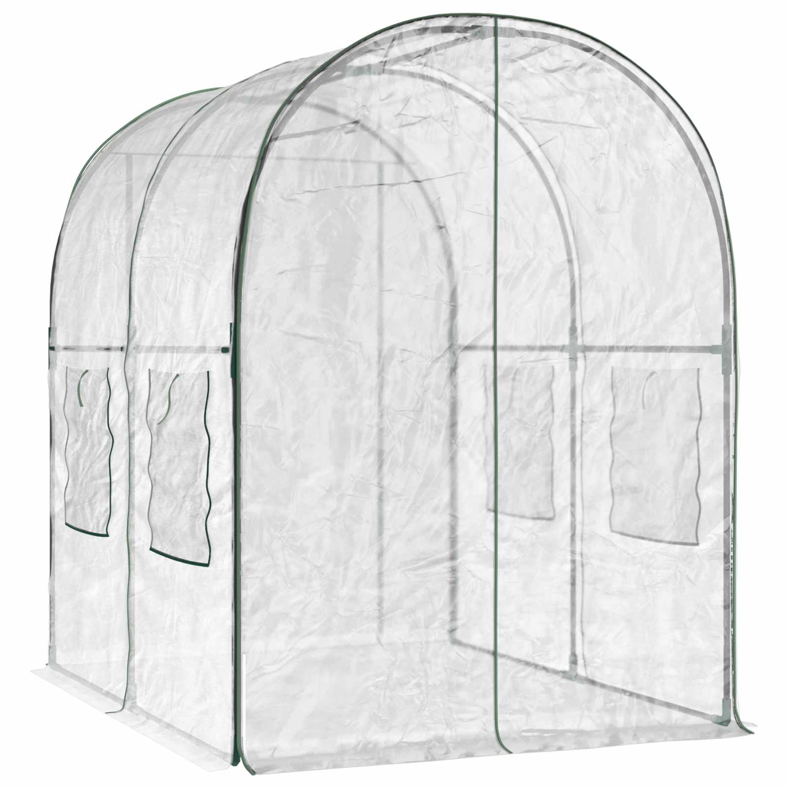 vidaXL Greenhouse with Frame 160 x 200 x 192.5 cm PVC Transparent 5