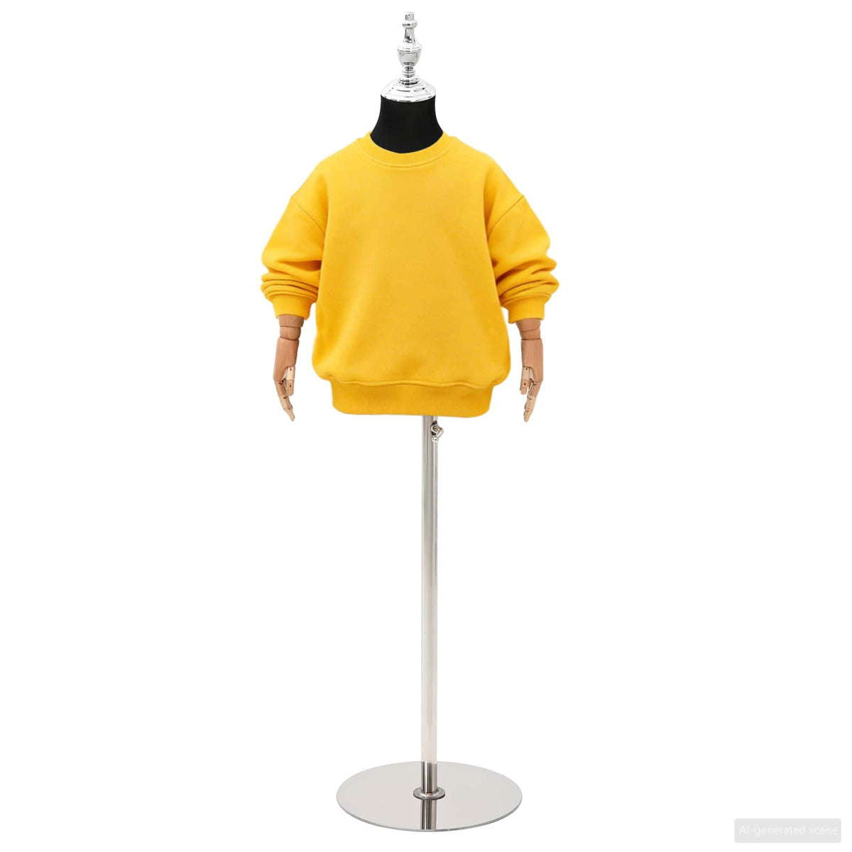 Adjustable 120-150 Mannequin with Base Unisex PP Black