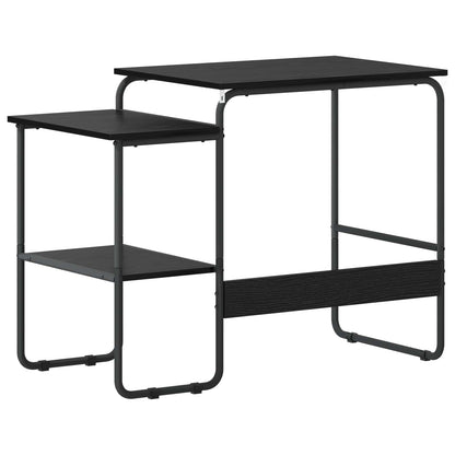 vidaXL Desk with Storage Black Oak 100 x 50 x 75 cm 5