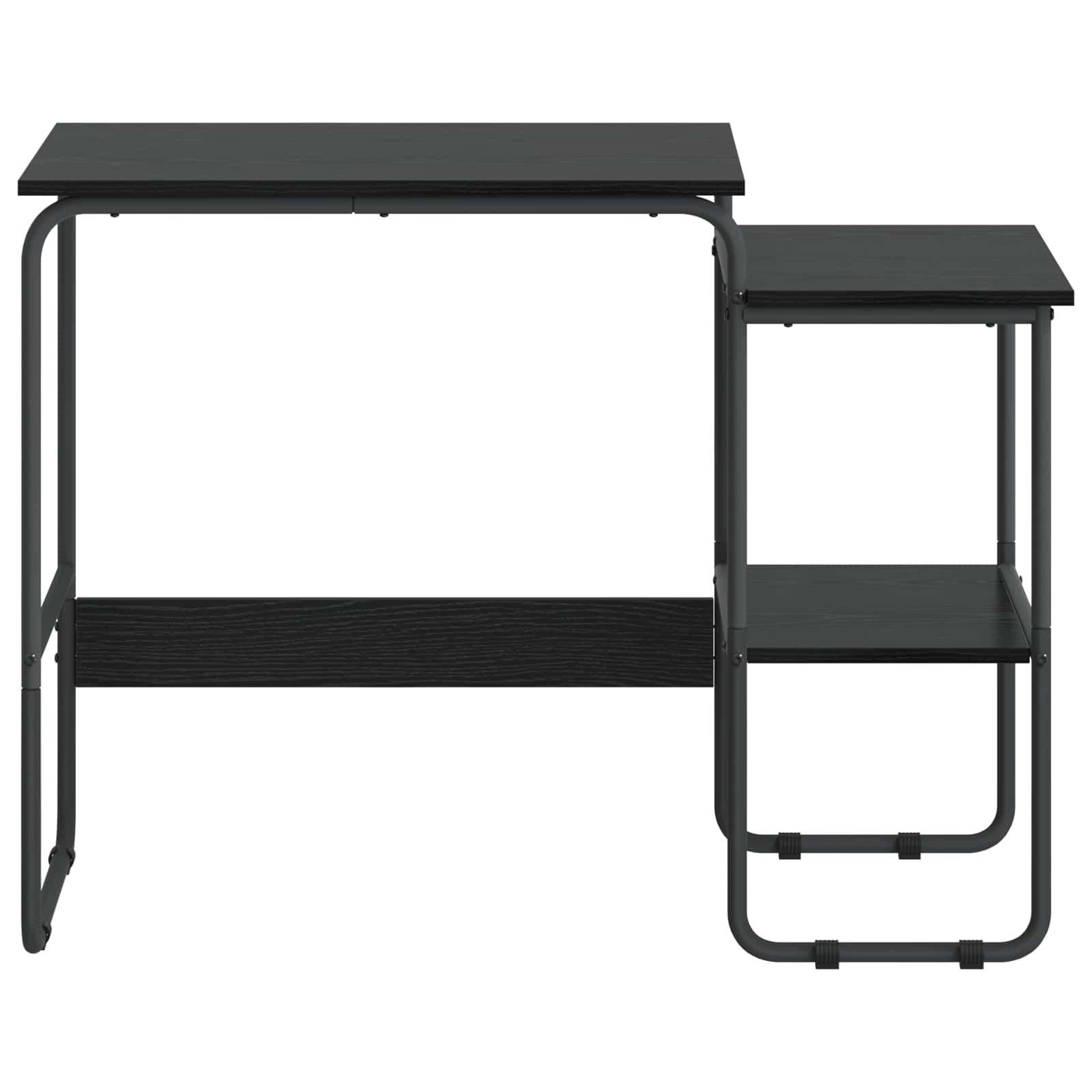 vidaXL Desk with Storage Black Oak 100 x 50 x 75 cm 3