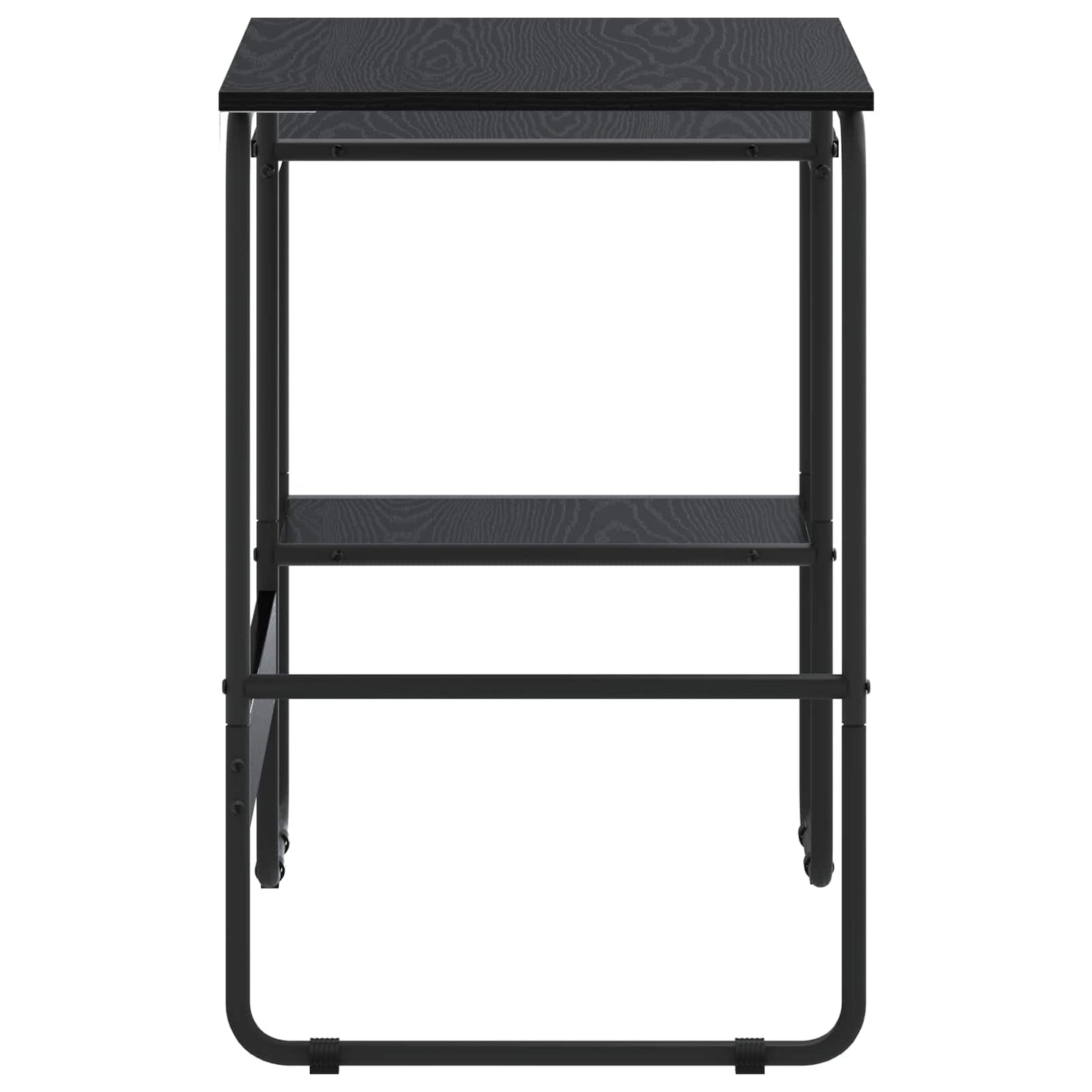 vidaXL Desk with Storage Black Oak 100 x 50 x 75 cm 4