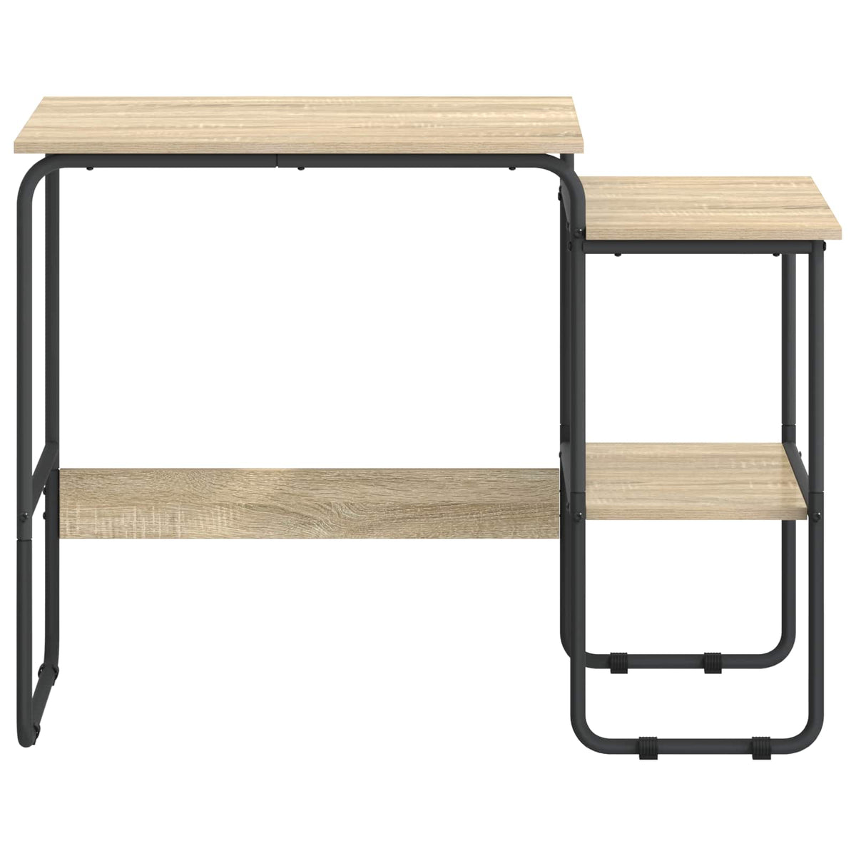 vidaXL Desk with Storage Sonoma Oak 100 x 50 x 75 cm 3