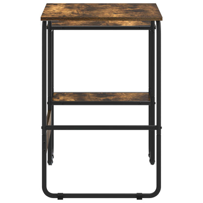 vidaXL Desk with Storage Smoked Oak 100 x 50 x 75 cm 4
