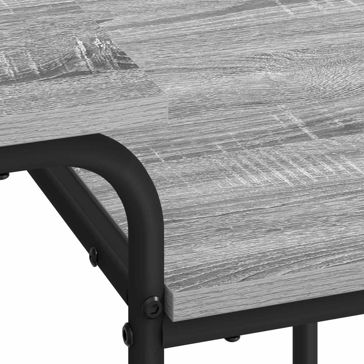 vidaXL Desk with Storage Grey Sonoma 100 x 50 x 75 cm 6