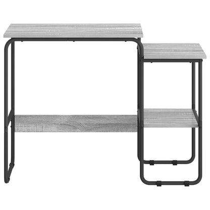 vidaXL Desk with Storage Grey Sonoma 100 x 50 x 75 cm 3