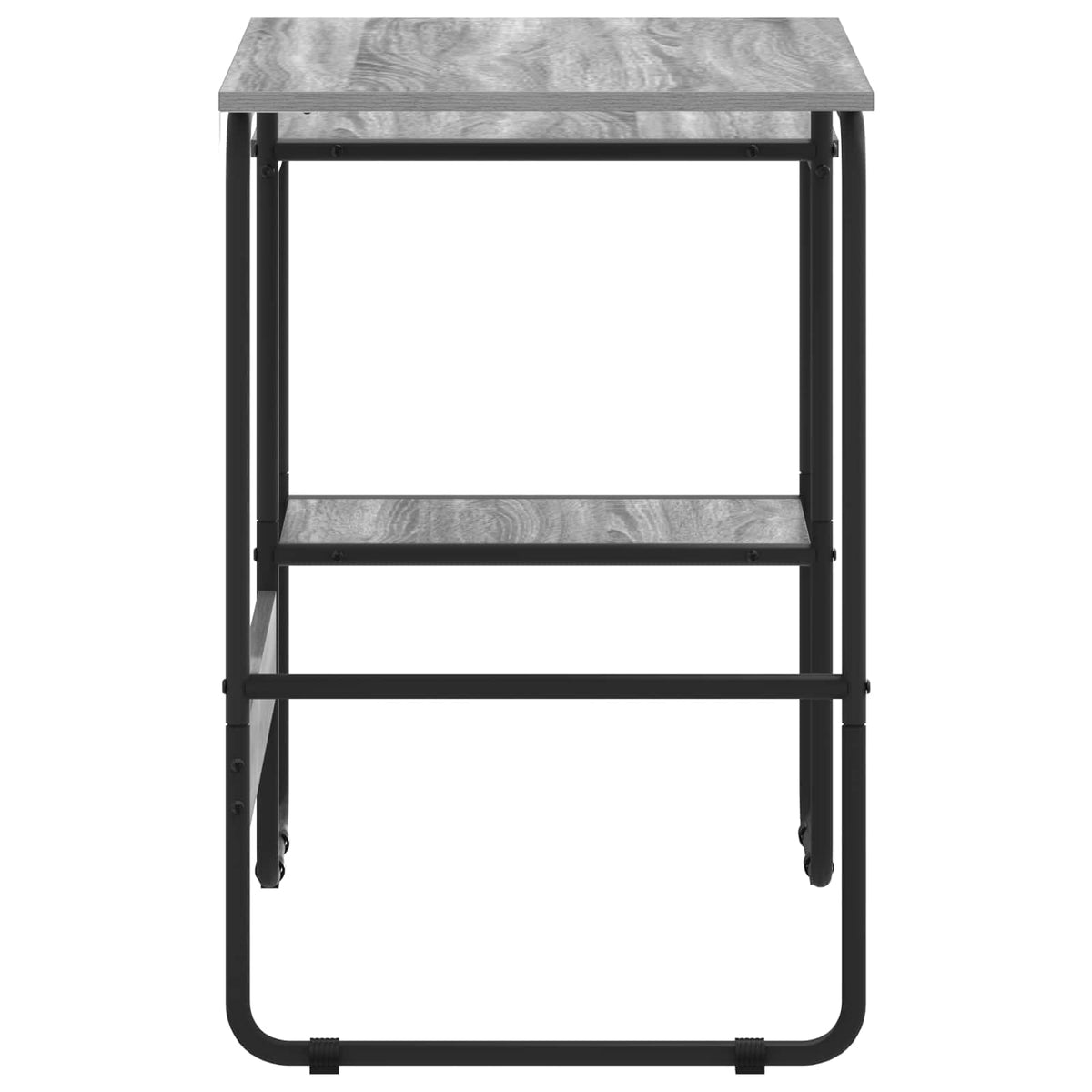 vidaXL Desk with Storage Grey Sonoma 100 x 50 x 75 cm 4