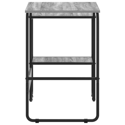 vidaXL Desk with Storage Grey Sonoma 100 x 50 x 75 cm 4