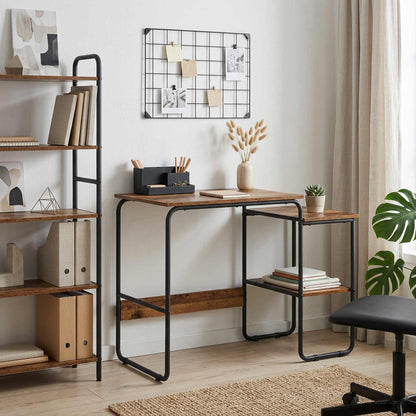 vidaXL Desk with Storage Old Wood 100 x 50 x 75 cm 1