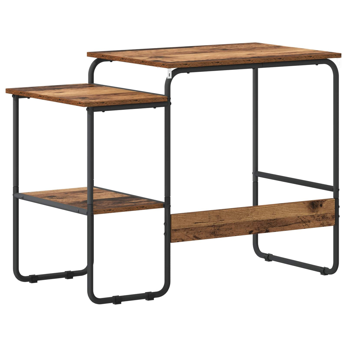 vidaXL Desk with Storage Old Wood 100 x 50 x 75 cm 5