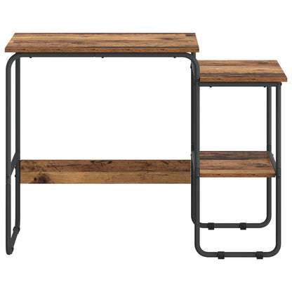 vidaXL Desk with Storage Old Wood 100 x 50 x 75 cm 3