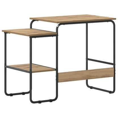 vidaXL Desk with Storage Artisan Oak 100 x 50 x 75 cm 5