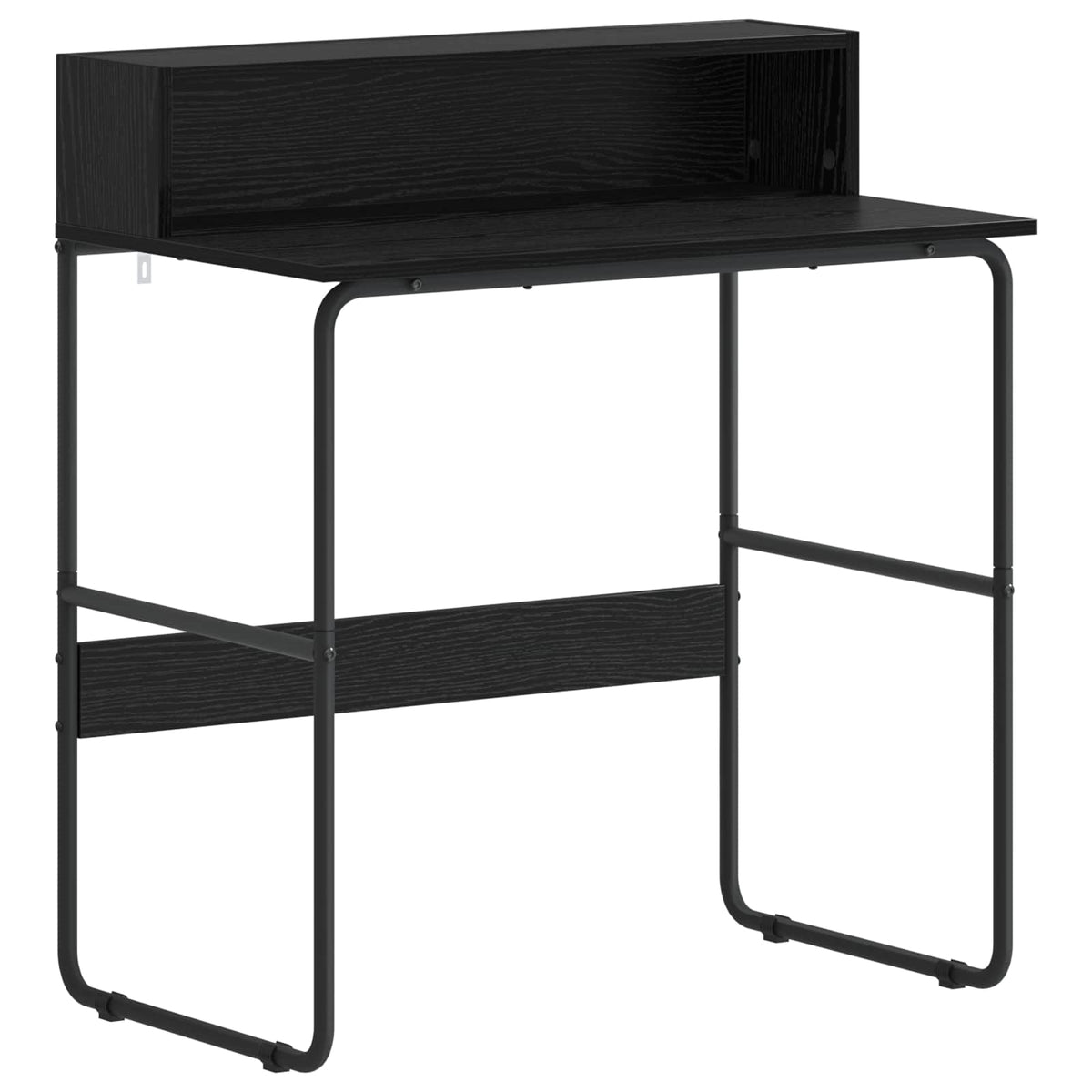 vidaXL Desk with Storage Black Oak 80 x 50 x 91 cm 2