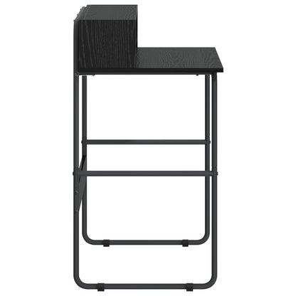 vidaXL Desk with Storage Black Oak 80 x 50 x 91 cm 4