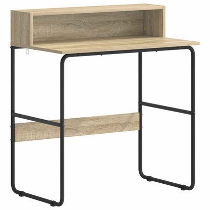vidaXL Desk with Storage Sonoma Oak 80 x 50 x 91 cm 2