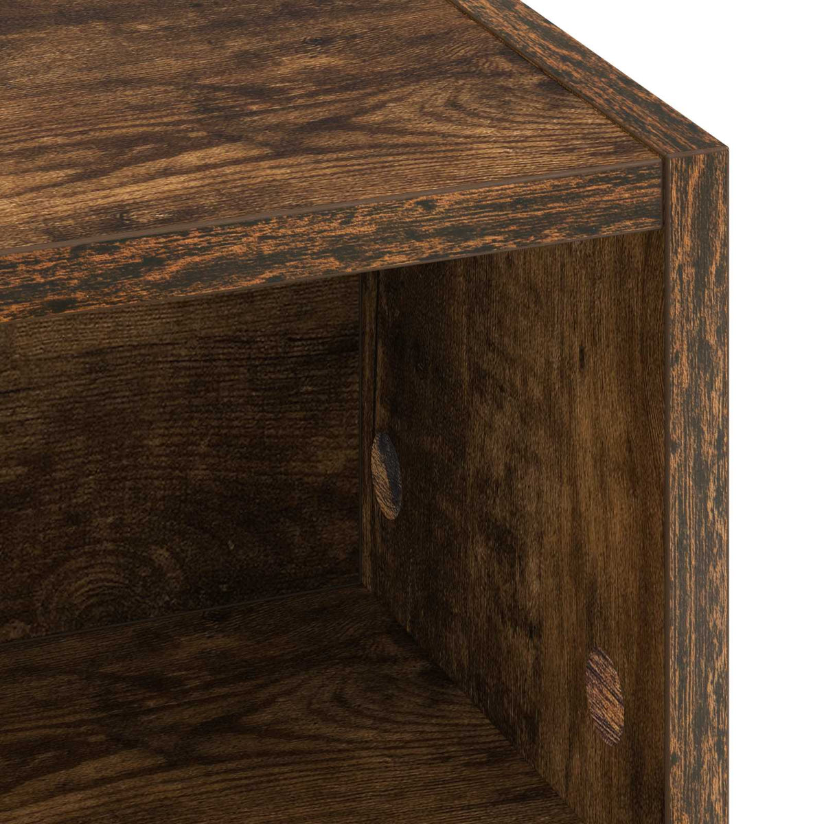 vidaXL Desk with Storage Smoked Oak 80 x 50 x 91 cm 6