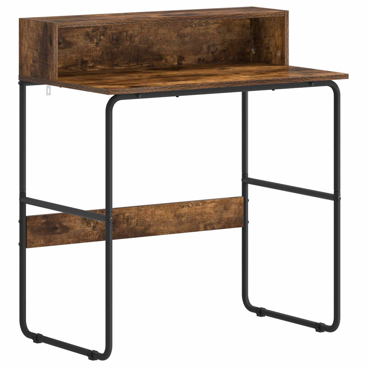 vidaXL Desk with Storage Smoked Oak 80 x 50 x 91 cm 2