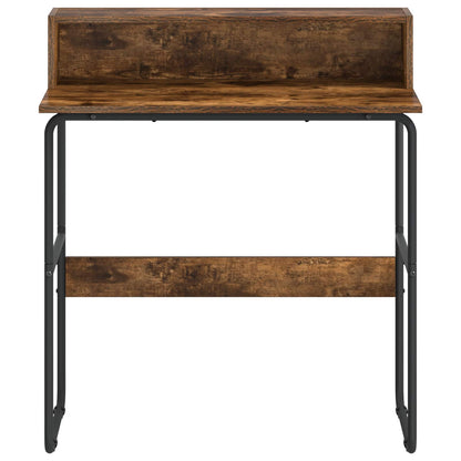 vidaXL Desk with Storage Smoked Oak 80 x 50 x 91 cm 3