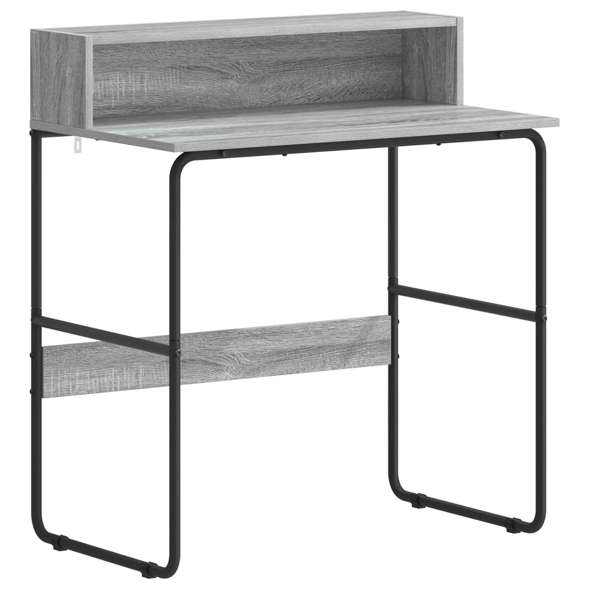 vidaXL Desk with Storage Grey Sonoma 80 x 50 x 91 cm 2