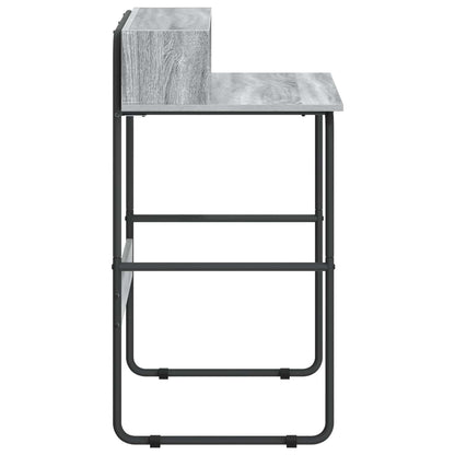 vidaXL Desk with Storage Grey Sonoma 80 x 50 x 91 cm 4