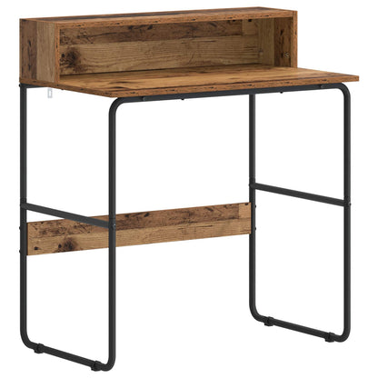 vidaXL Desk with Storage Old Wood 80 x 50 x 91 cm 2