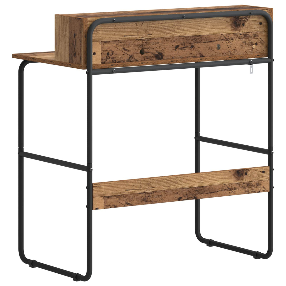vidaXL Desk with Storage Old Wood 80 x 50 x 91 cm 5