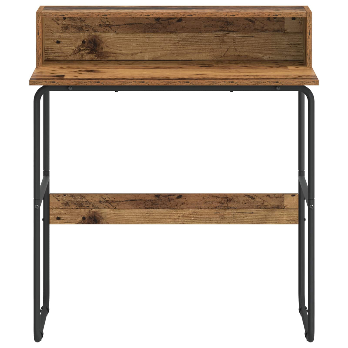 vidaXL Desk with Storage Old Wood 80 x 50 x 91 cm 3