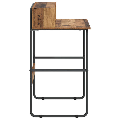 vidaXL Desk with Storage Old Wood 80 x 50 x 91 cm 4