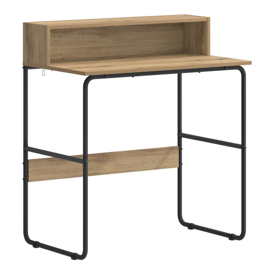 Desk with Storage Artisan oak 80 x 50 x 91 cm