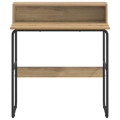 vidaXL Desk with Storage Artisan Oak 80 x 50 x 91 cm 3