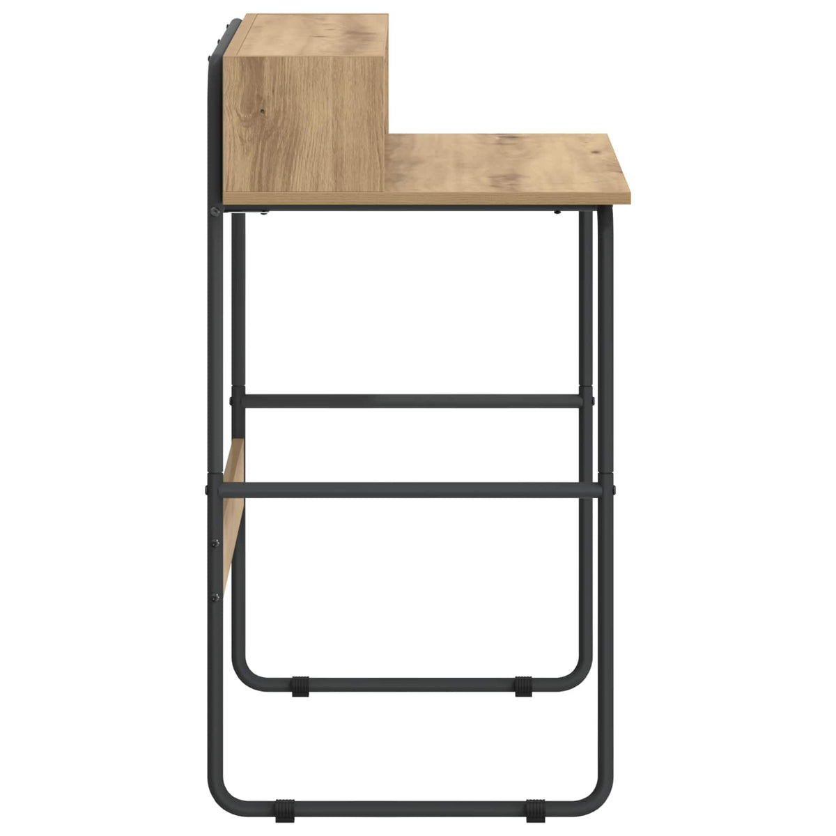 vidaXL Desk with Storage Artisan Oak 80 x 50 x 91 cm 4
