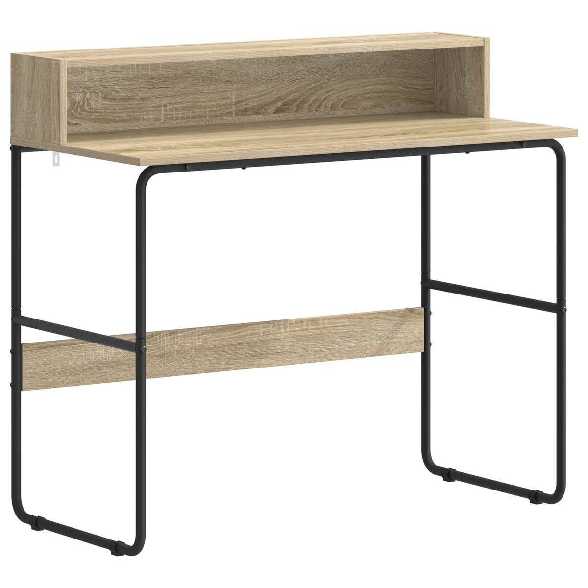 Desk with Storage Sonoma oak 100 x 50 x 91 cm