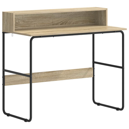 Desk with Storage Sonoma oak 100 x 50 x 91 cm