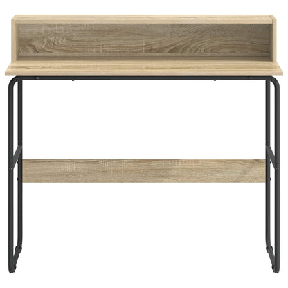 Desk with Storage Sonoma oak 100 x 50 x 91 cm