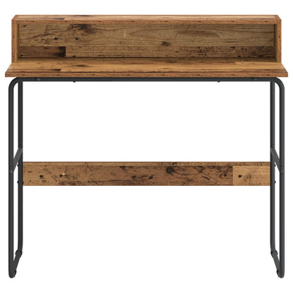 Desk with Storage Old wood 100 x 50 x 91 cm
