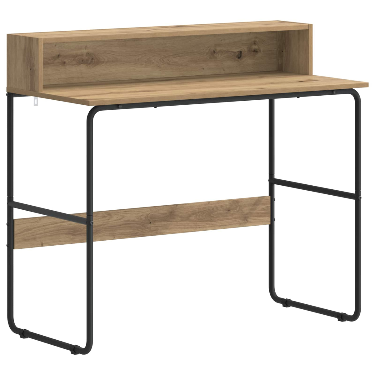 Desk with Storage Artisan oak 100 x 50 x 91 cm
