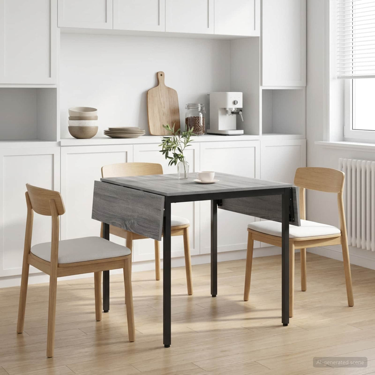 vidaXL Extendable Dining Table 120 x 81.5 x 75 cm Engineered Wood 3