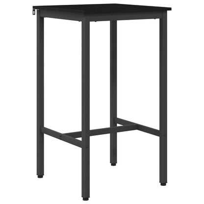 vidaXL Bar Table 52 x 52 x 110 cm Engineered Wood Black Oak 2