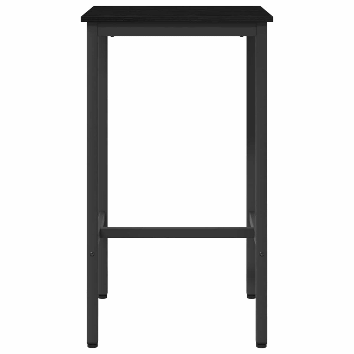 vidaXL Bar Table 52 x 52 x 110 cm Engineered Wood Black Oak 3