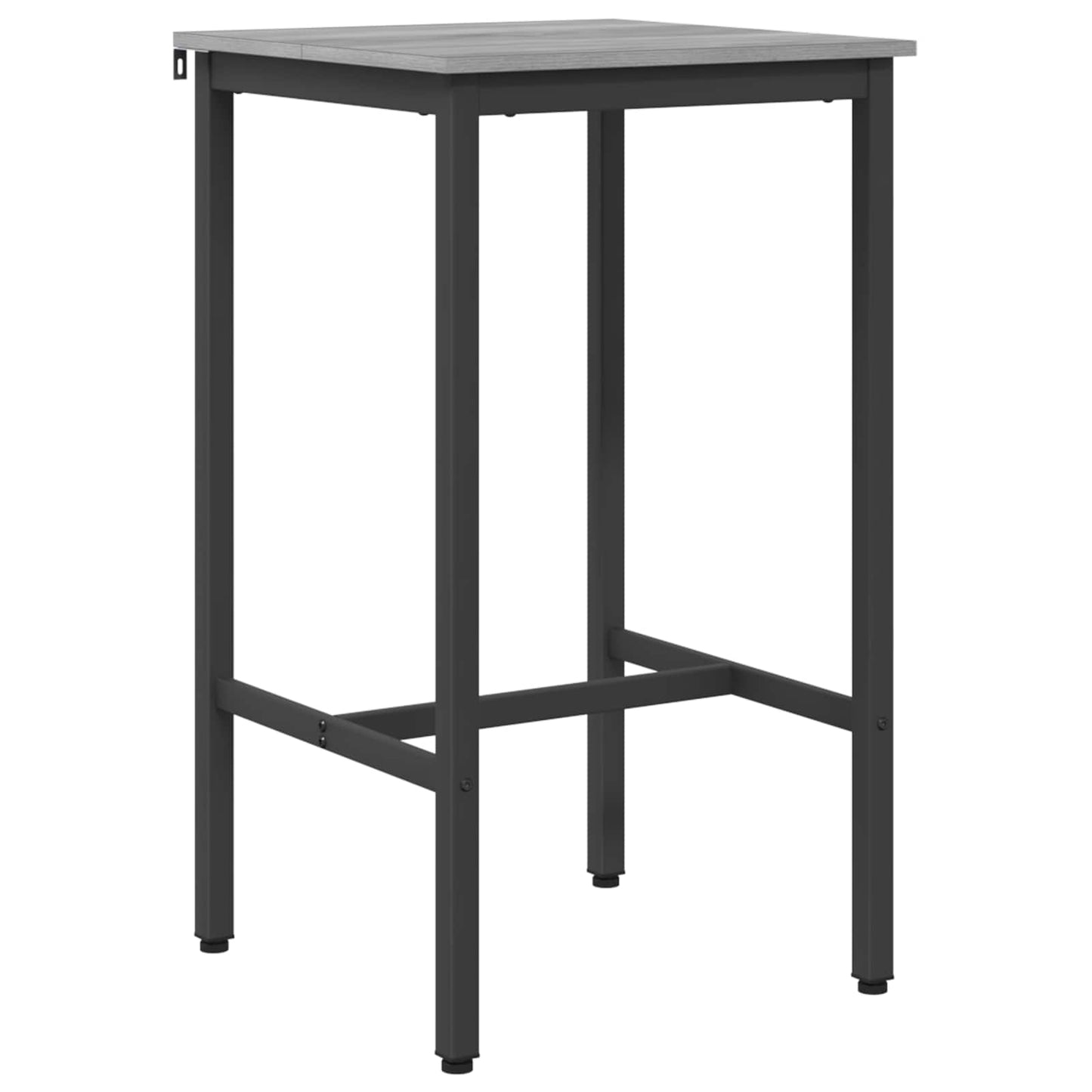 vidaXL Bar Table 52 x 52 x 110 cm Engineered Wood Grey Sonoma 2