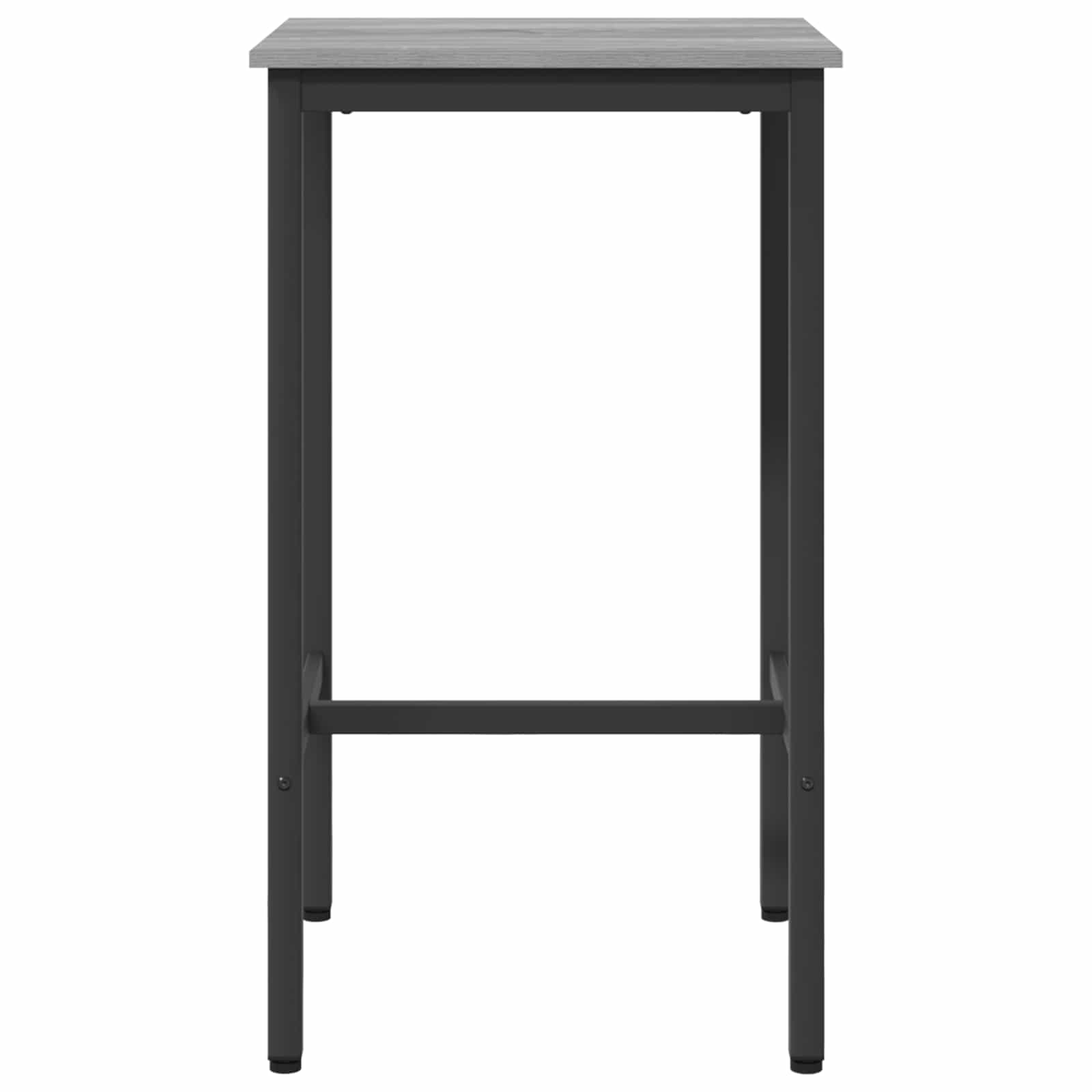 vidaXL Bar Table 52 x 52 x 110 cm Engineered Wood Grey Sonoma 3