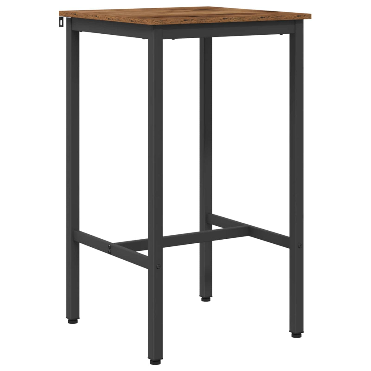 vidaXL Bar Table 52 x 52 x 110 cm Engineered Wood Old Wood Rectangular 2